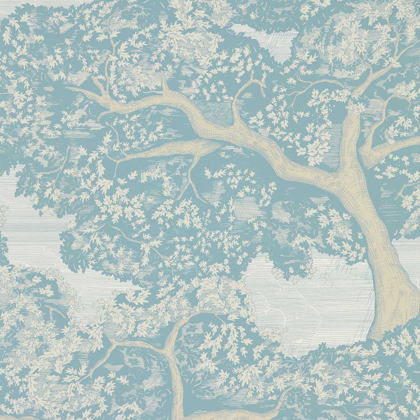 Eternal Oak Wallcovering - Sky Blue / First Light