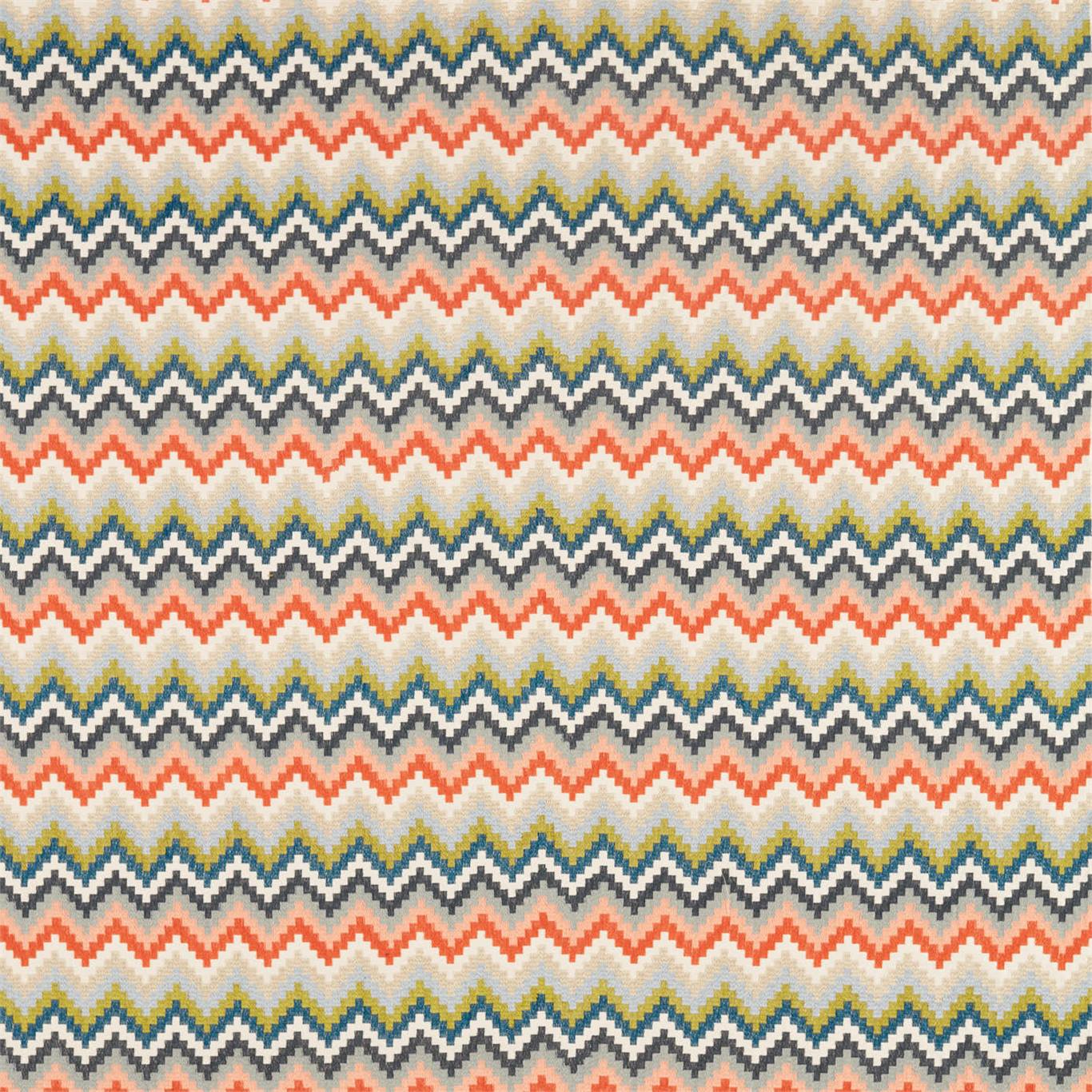 Minouri - Teal  /  Mandarin  /  Lichen