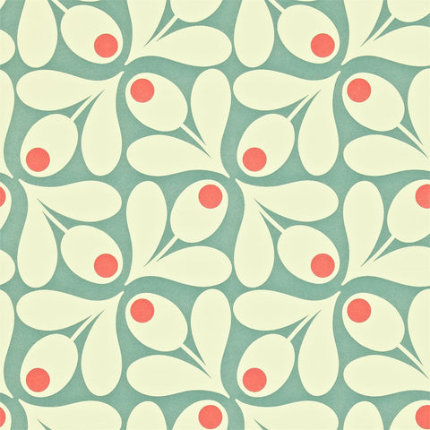 Acorn Spot - Sea Blue / Poppy