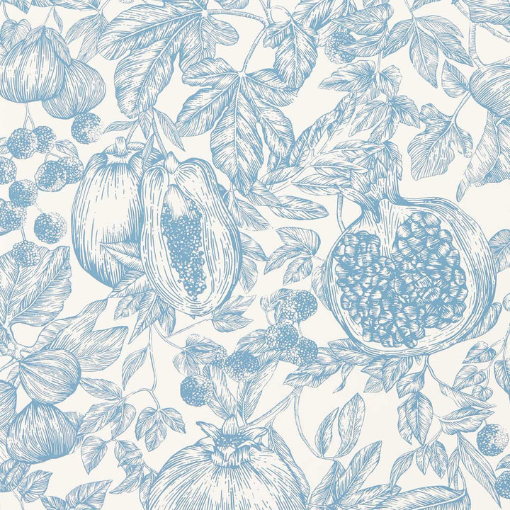 Melograno Wallpaper - Celestial / Fig Blossom
