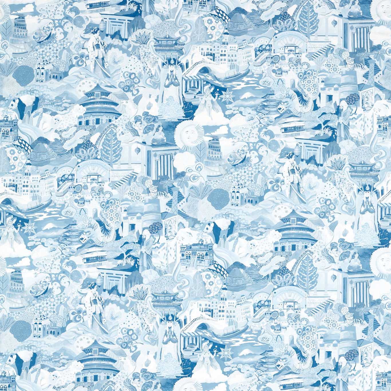 Journey of Discovery Fabric - Wild Water / Exhale