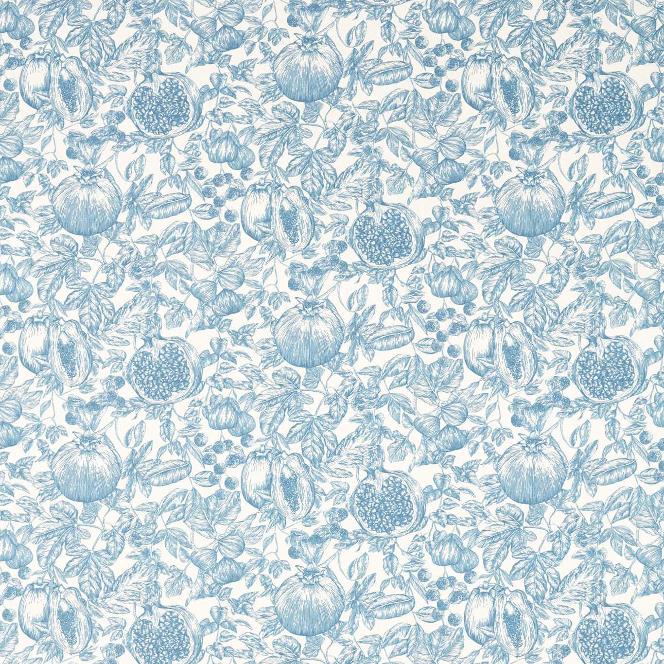 Melograno Fabric - Celestial / Fig Blossom