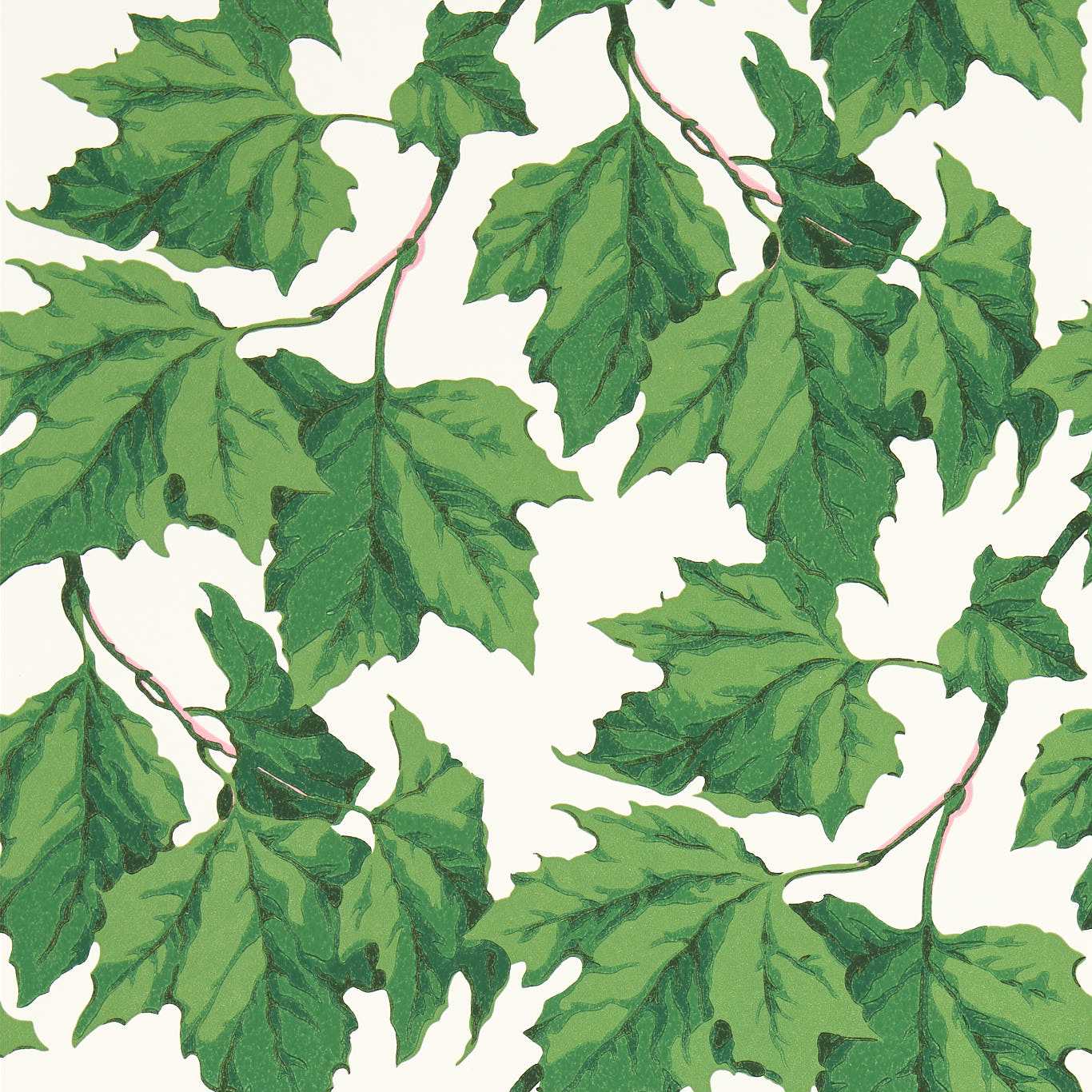 Dappled Leaf Wallcovering - Emerald