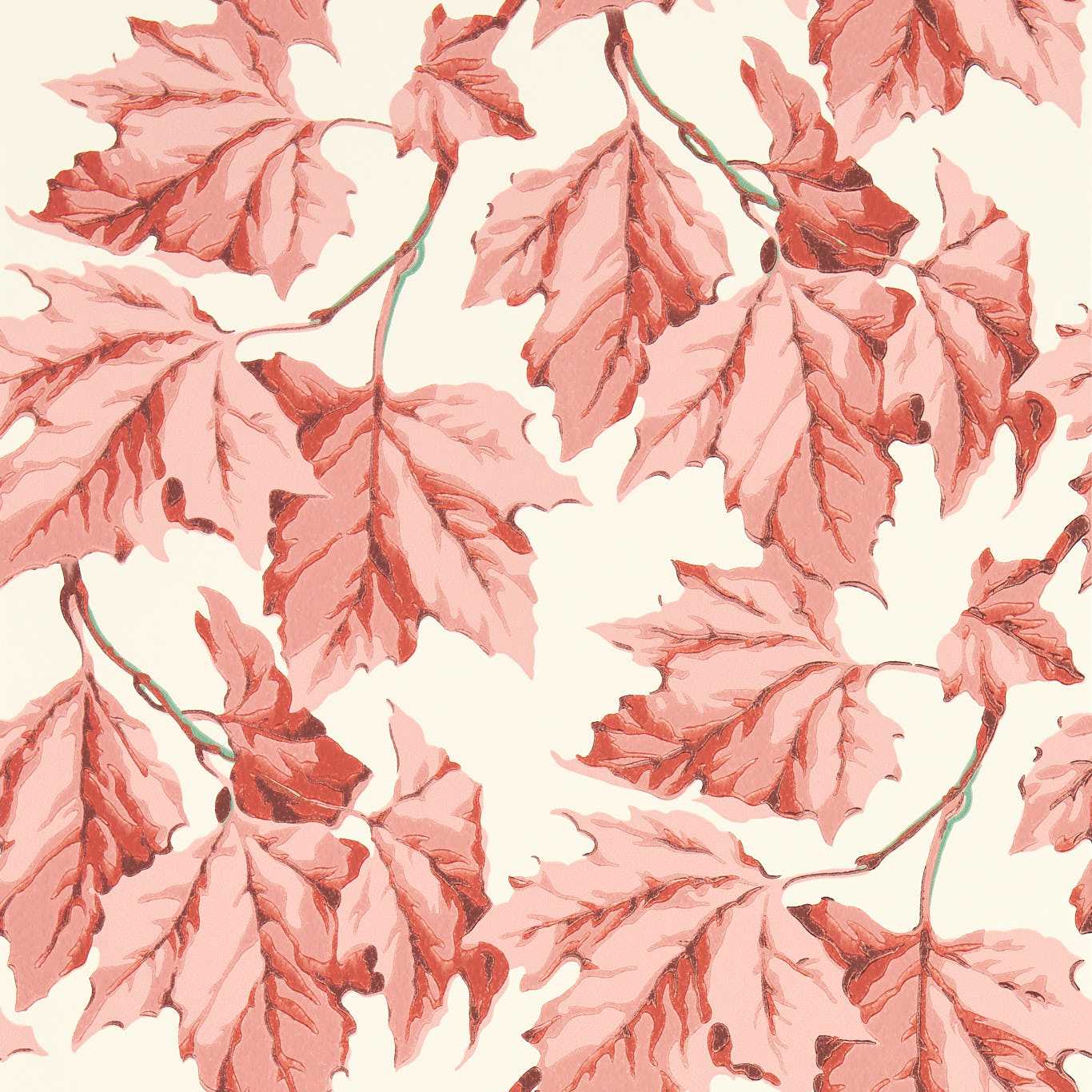 Dappled Leaf Wallcovering - Rose Quartz