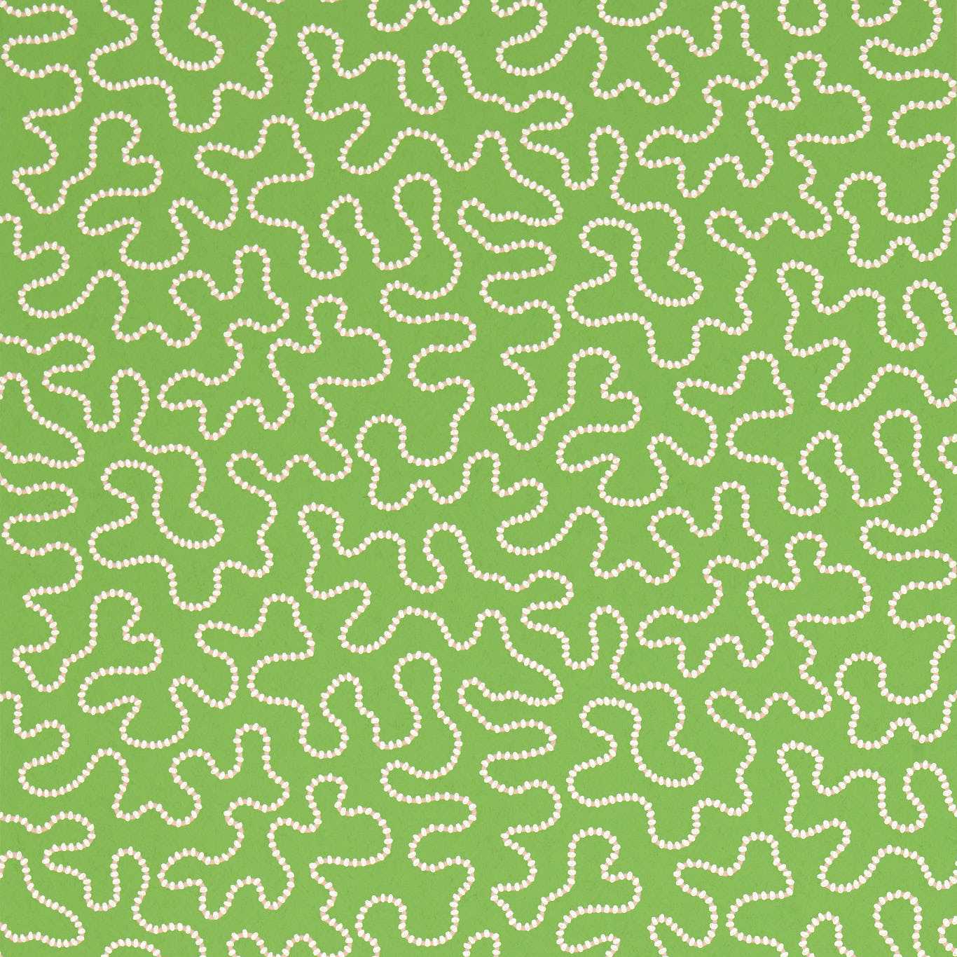 Wiggle Wallcovering - Peridot / Rose Quartz