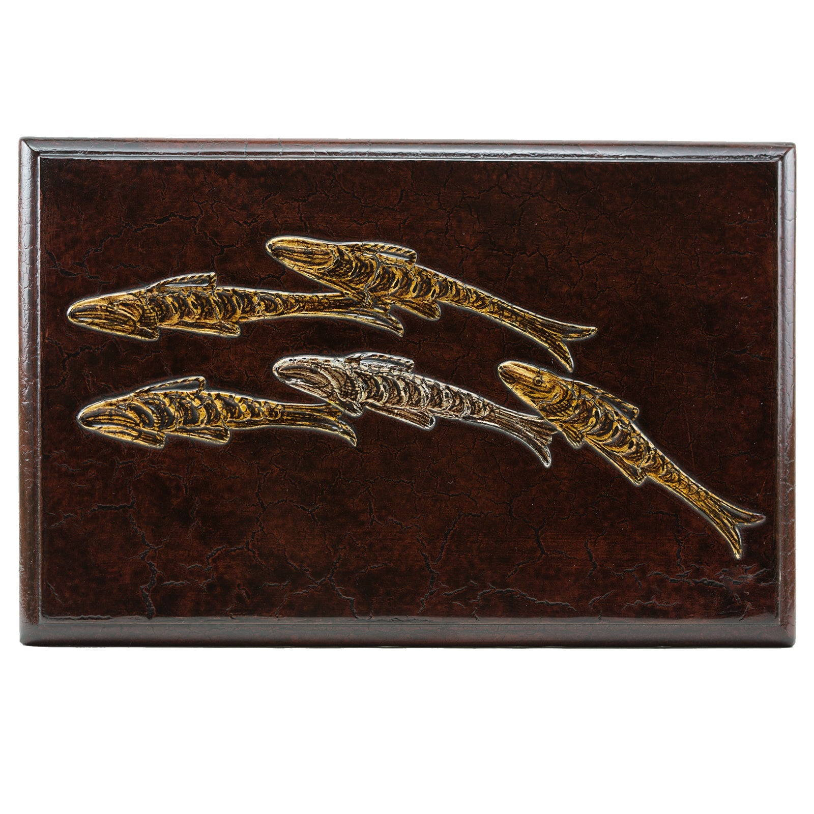 Le Mer Crackled Lacquer With Chinoiserie