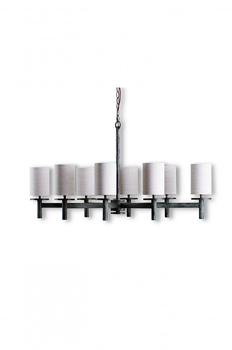 Small Neptune Chandelier - Verdigris