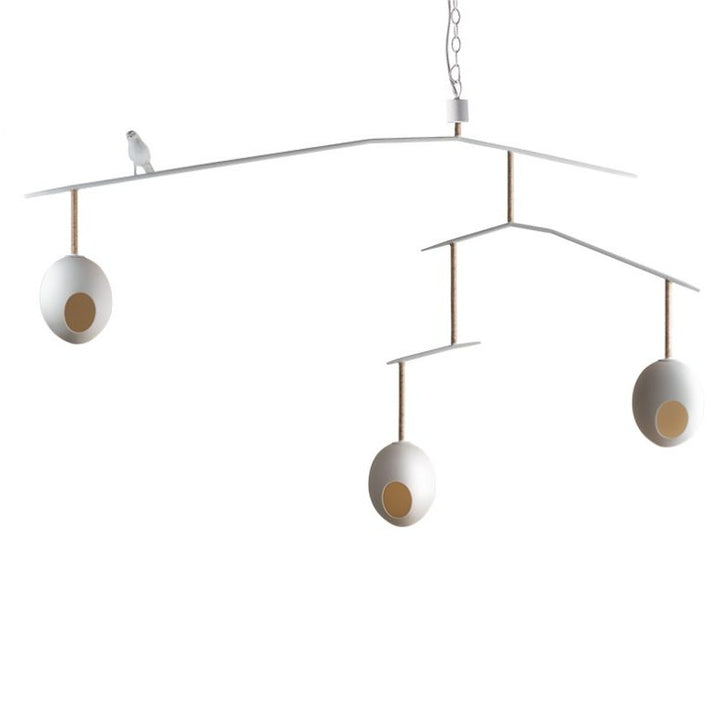 Rockin Robin Ceiling Light - Stucco Plaster White