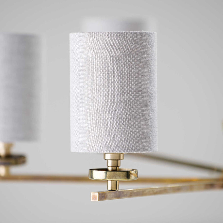 Clare Chandelier - Antiqued Brass