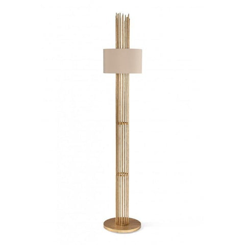 Flynn Caged Floor Lamp - Gold