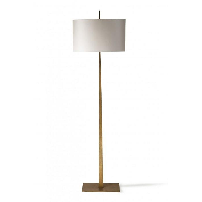 Tapering Harral Floor Lamp - French Brass