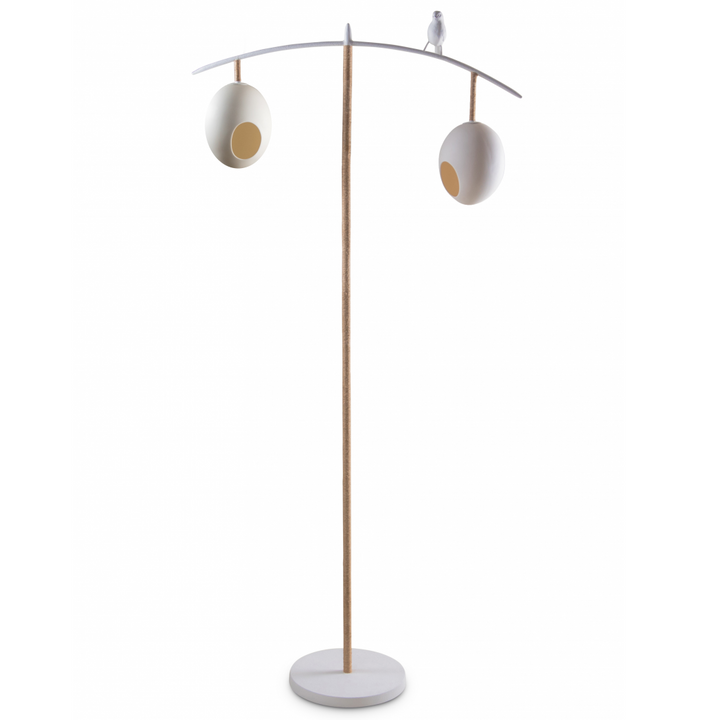 Sunny Robin Floor Lamp - Stucco Plaster White