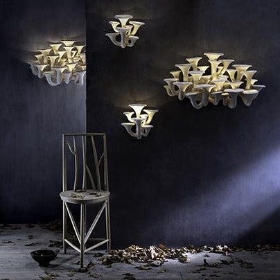 Mushroom Wall Light, Large - Tawny