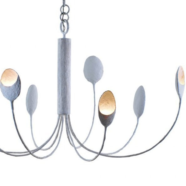 Oyster Ceiling Light - Plaster White