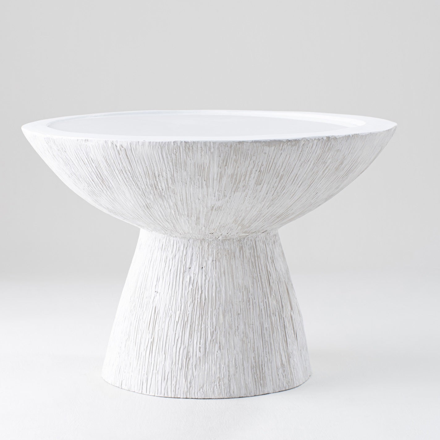 Marina Side Table - Scratched Plaster