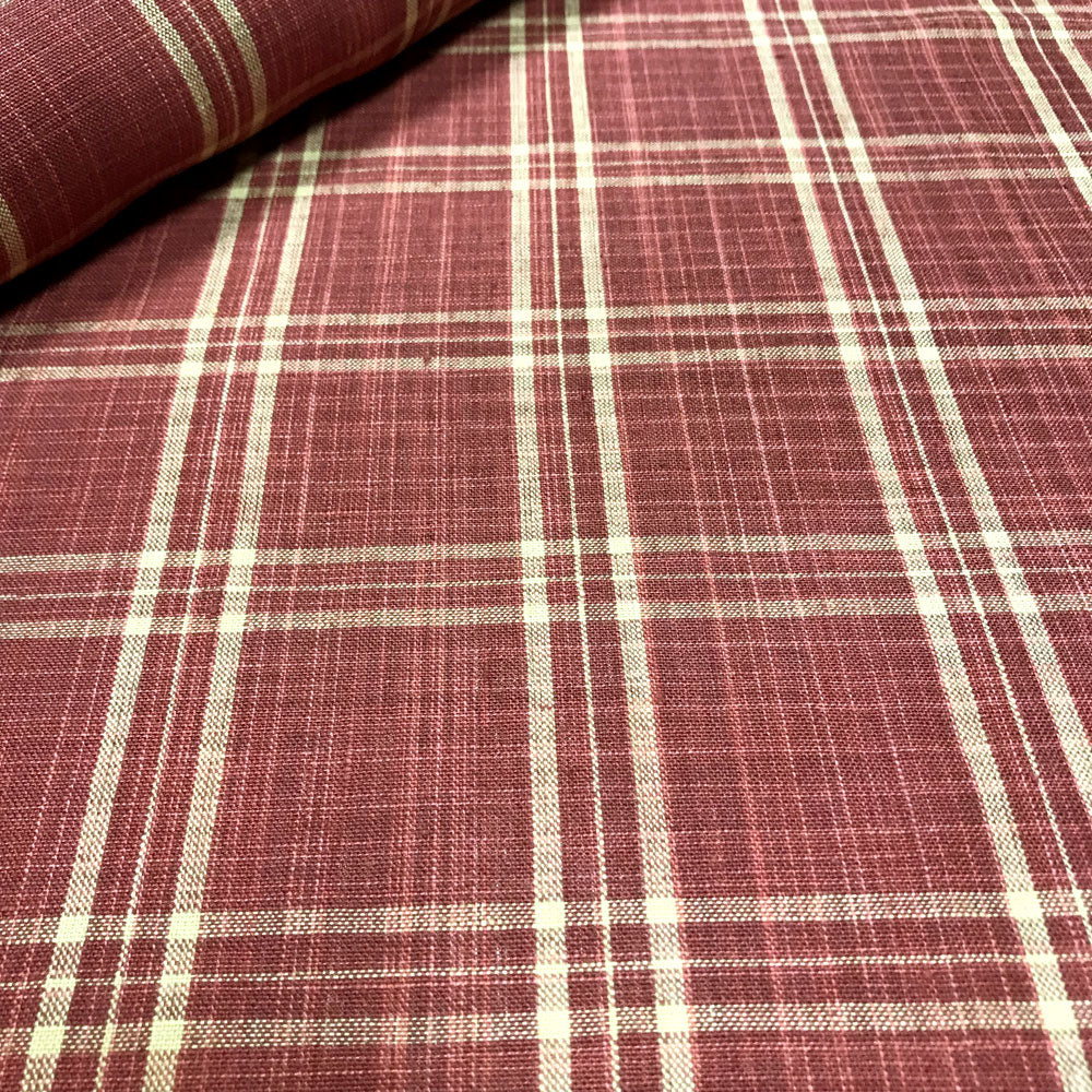 Peverell Check - Indian Red