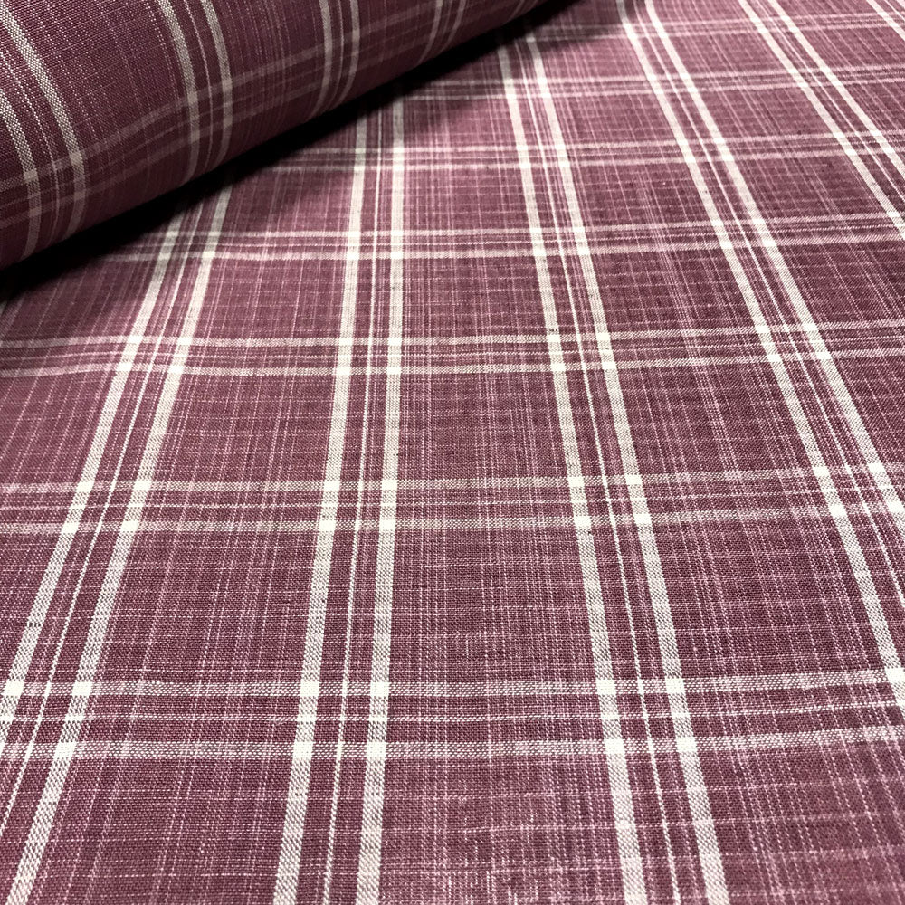 Peverell Check - Mulberry