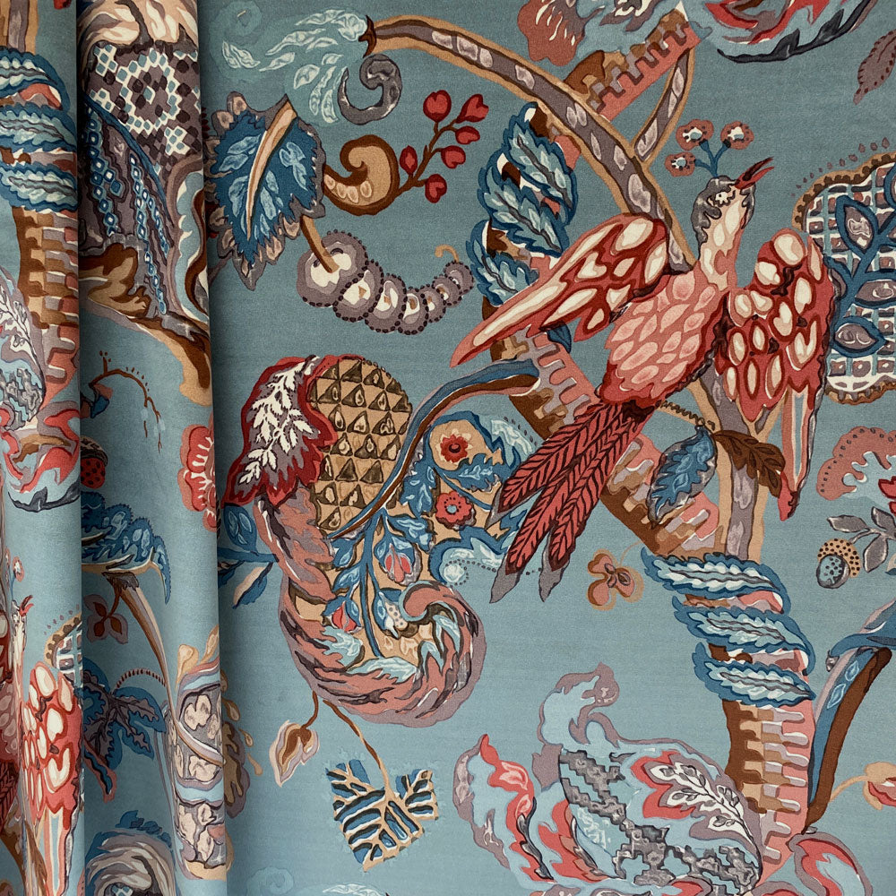 Poppinjay Velvet - Bamburgh Teal