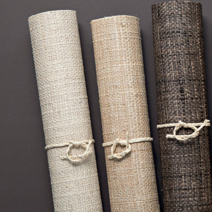 Raffia Mural 2 - Pure Raffia, Ecru Natural