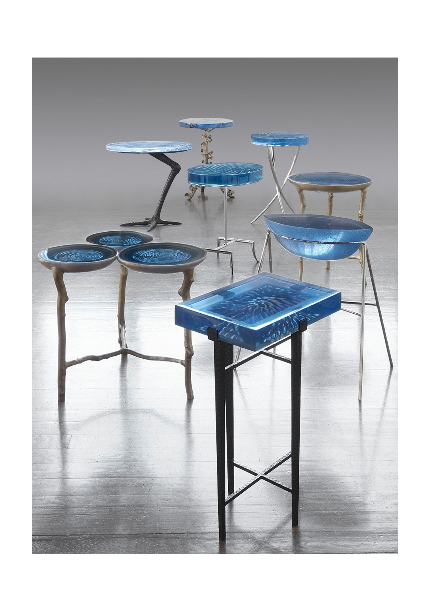 Sotto Side Table with Lac Resin