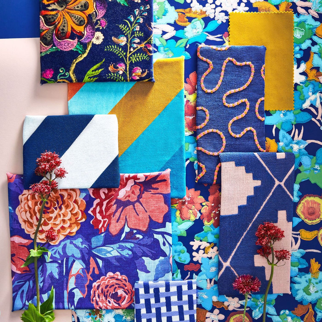 Dahlia Bunch - Lapis / Carnelian / Spinel