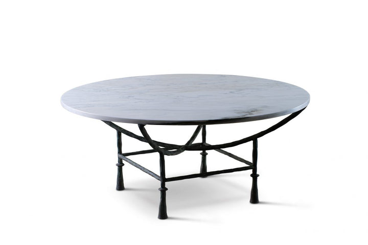 Stanley Coffee Table - Verdigris, Marble Top