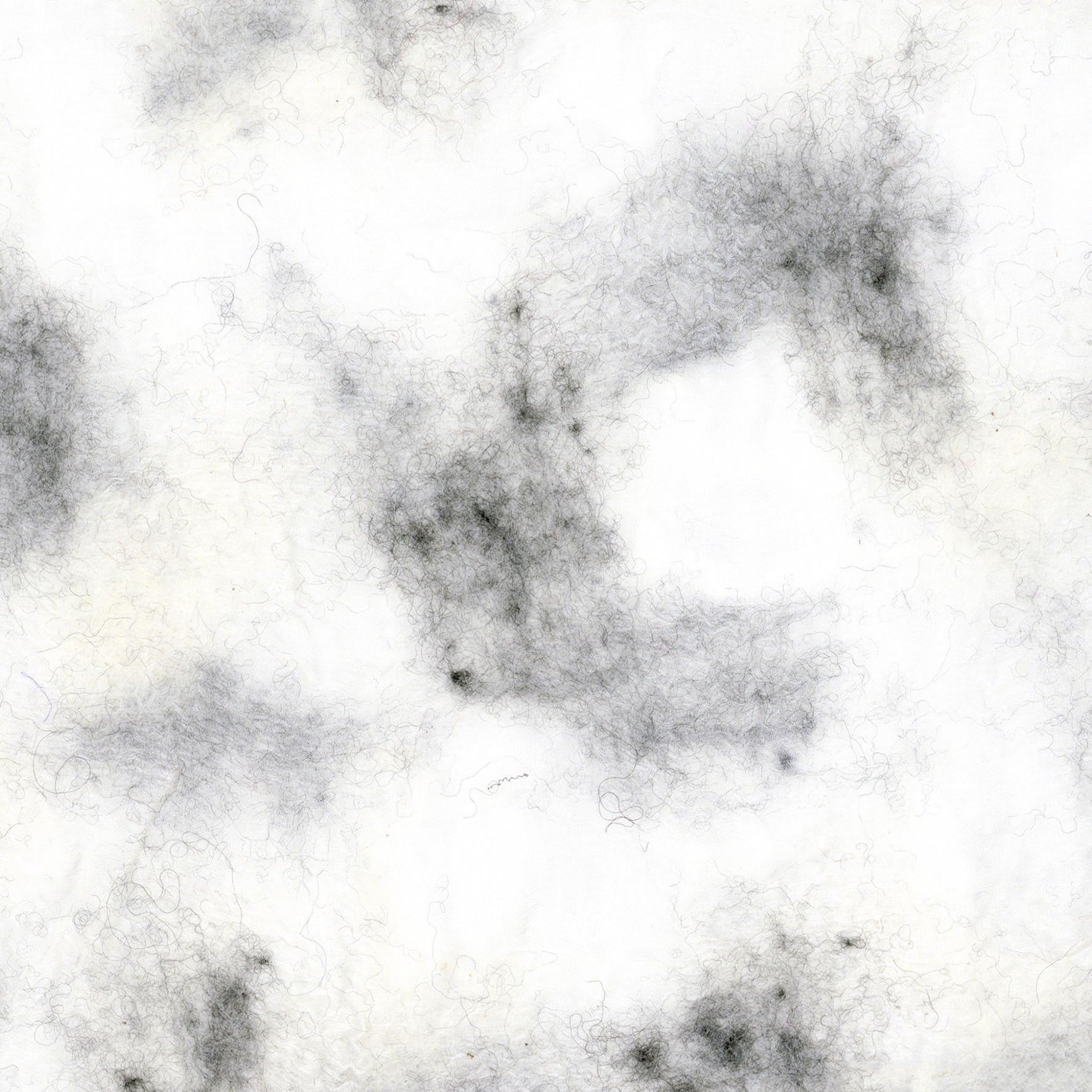 Hanging Garden - Felted Veil, White