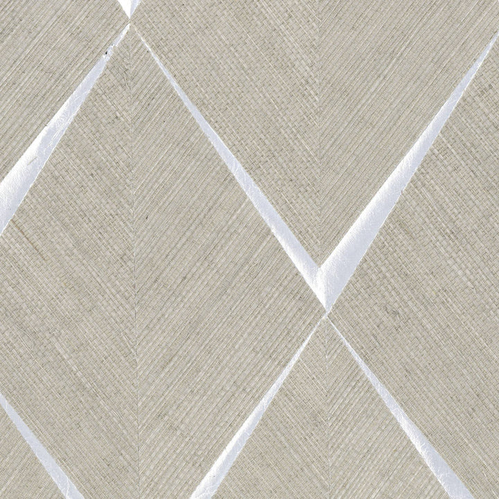 Sisal - Rhombus, Beige Silver