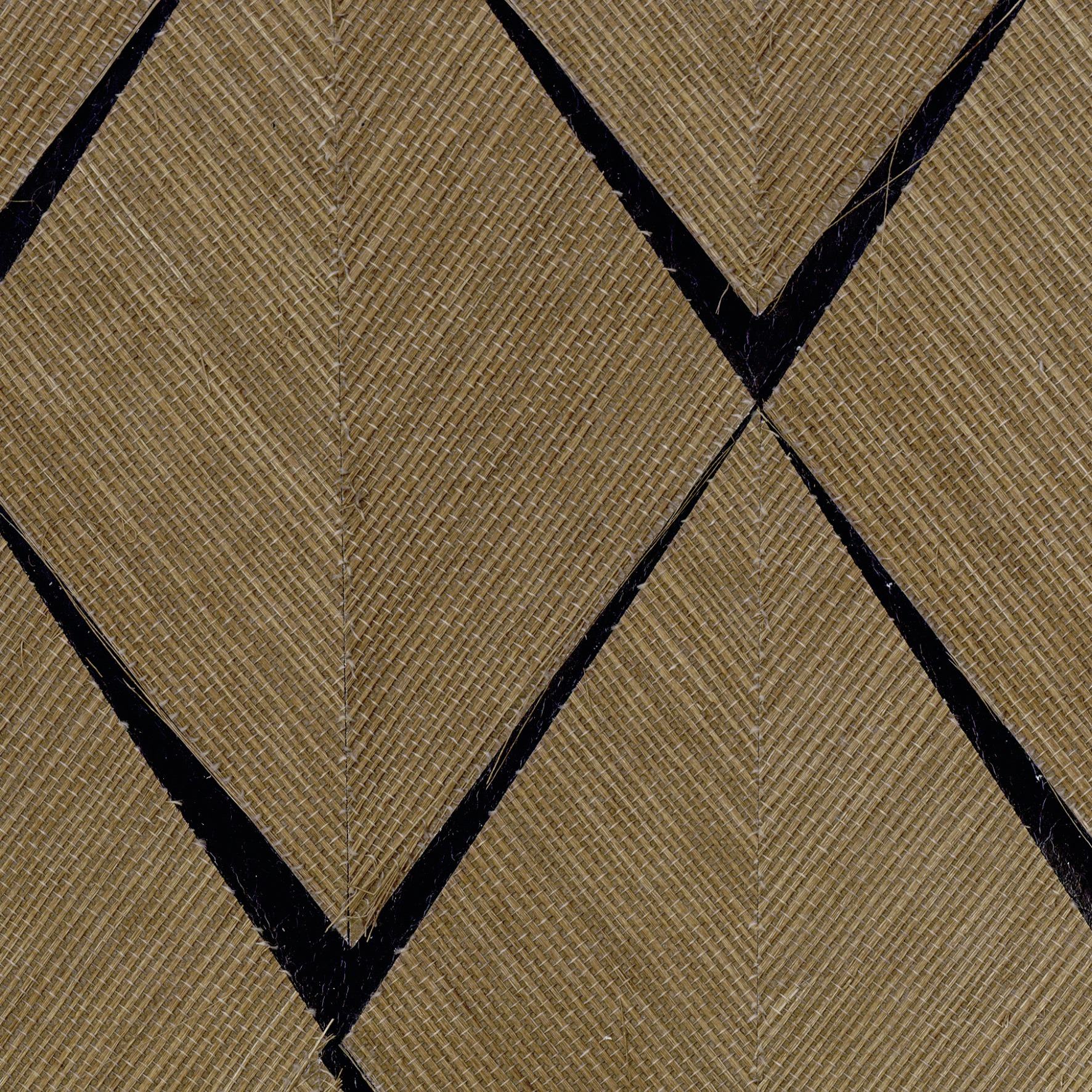 Sisal - Rhombus, Black Tobacco