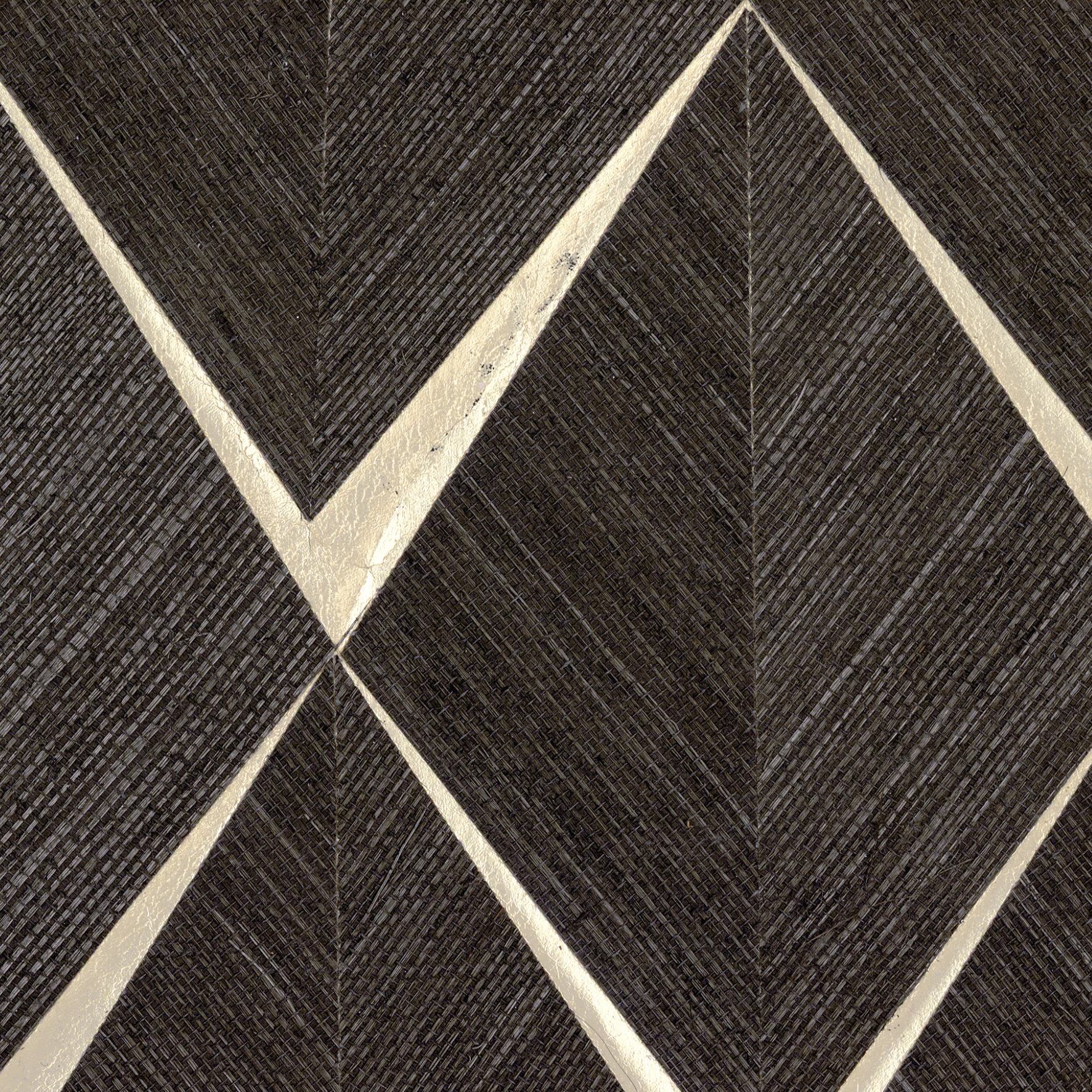 Sisal - Rhombus, Black Gold
