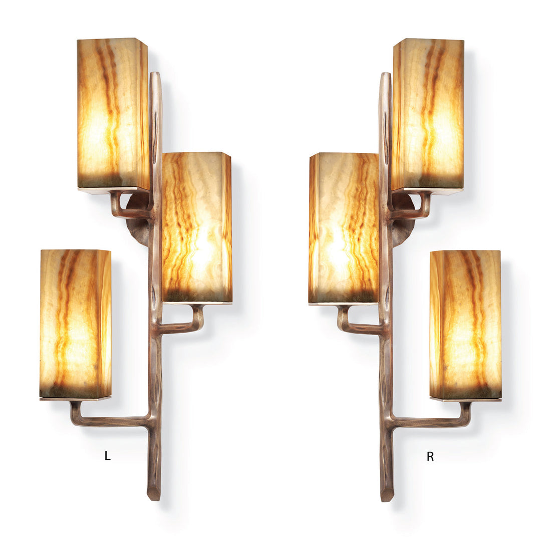 Strider Sconce With Agate Shades