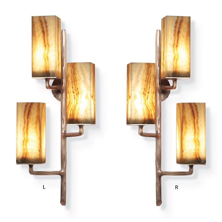 Strider Sconce With Agate Shades