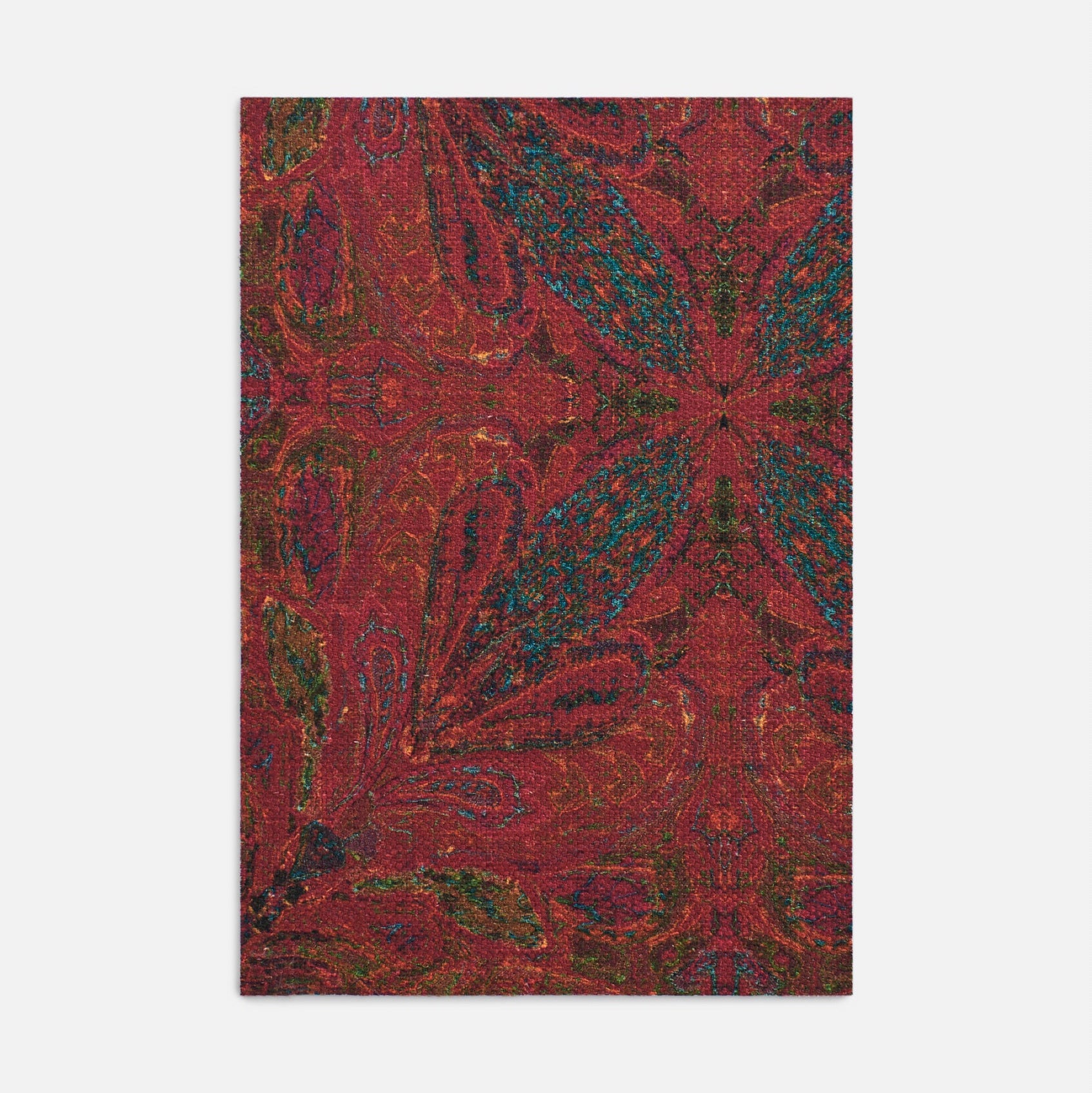 Paradiso Paisley - Rouge Andrinople (Print on Textural Weave)