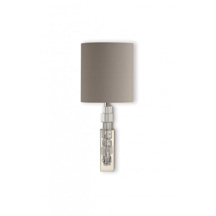 Small Lartigue Wall Light - Clear Crystal - Nickel