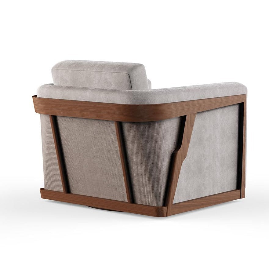 Mari Swivel Lounge Chair and Ottoman