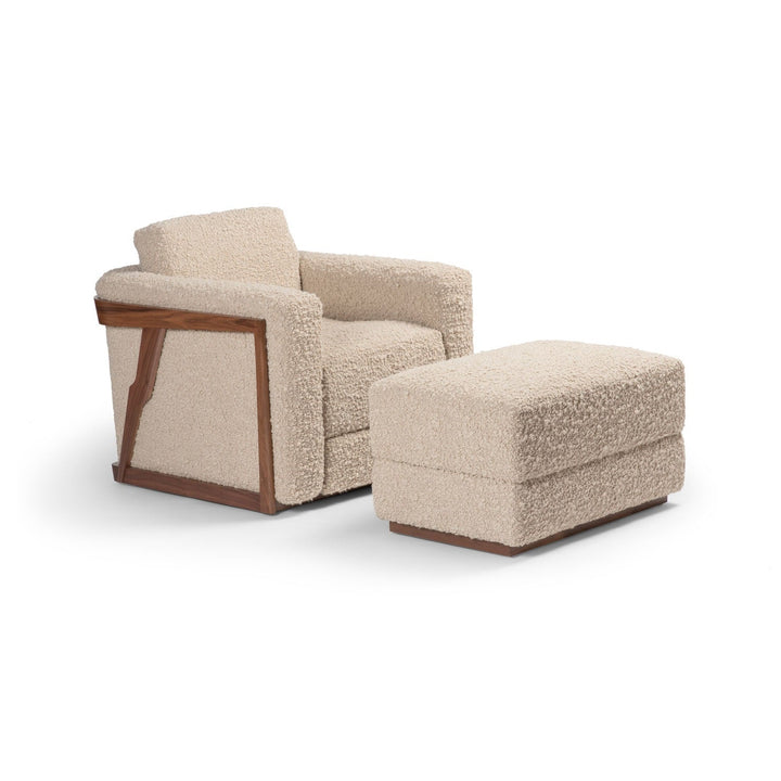Mari Swivel Lounge Chair and Ottoman