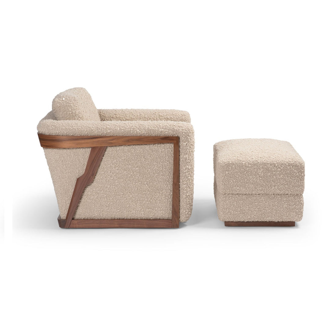 Mari Swivel Lounge Chair and Ottoman