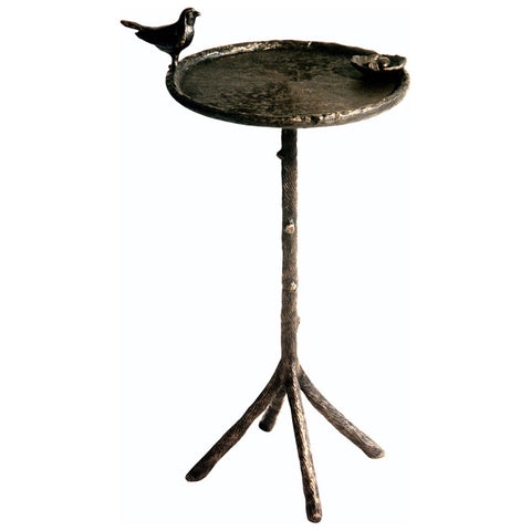 Twig Table With Bird And Nest