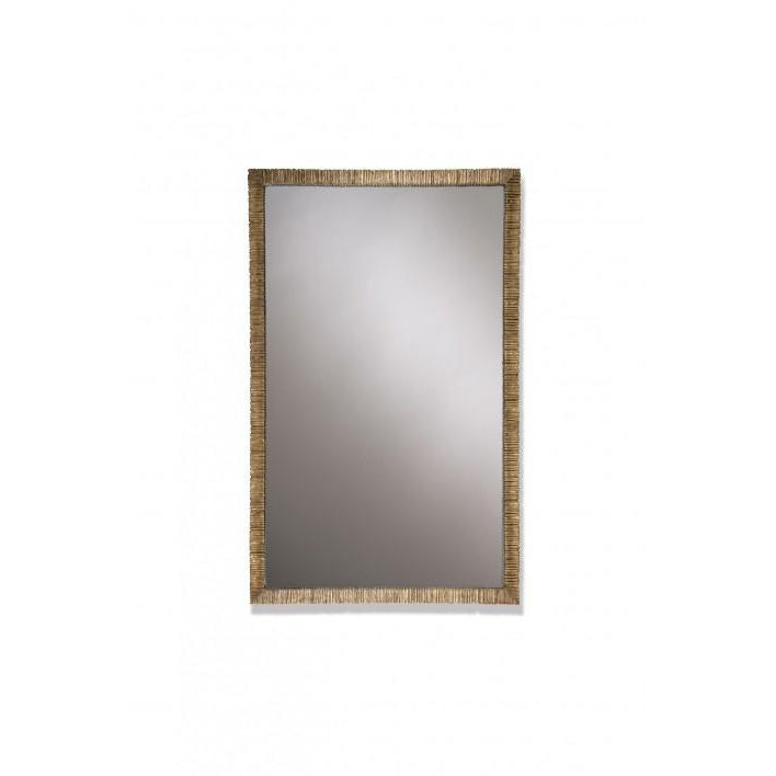 Small Rectangular Trevose - Mirror - French Brass