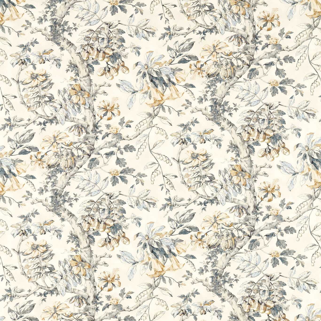 Coromandel Print - Empire Grey