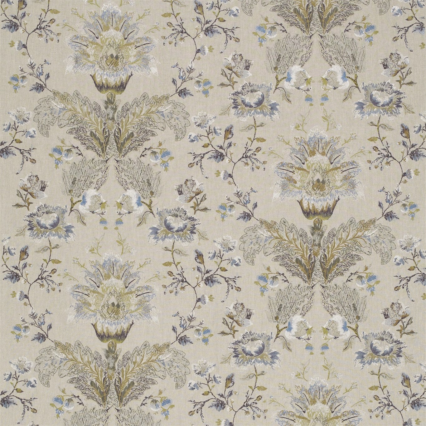Stitch Damask - Mineral