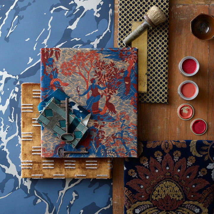 Avalonis Velvet - Como Blue / Koi