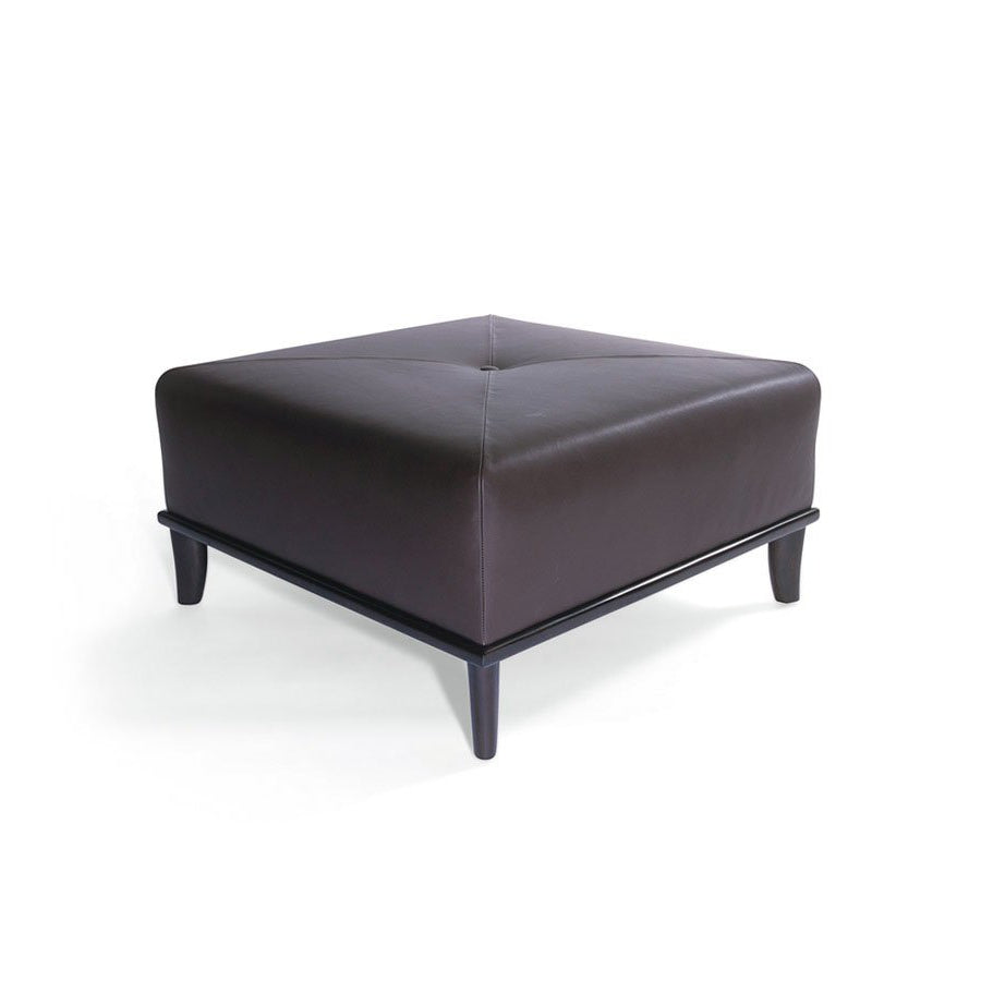 Ted Ottoman with Tight Upholstery