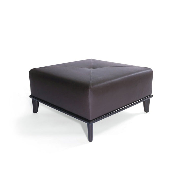 Ted Ottoman with Tight Upholstery