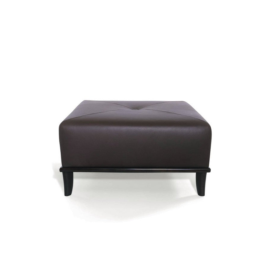 Ted Ottoman with Tight Upholstery
