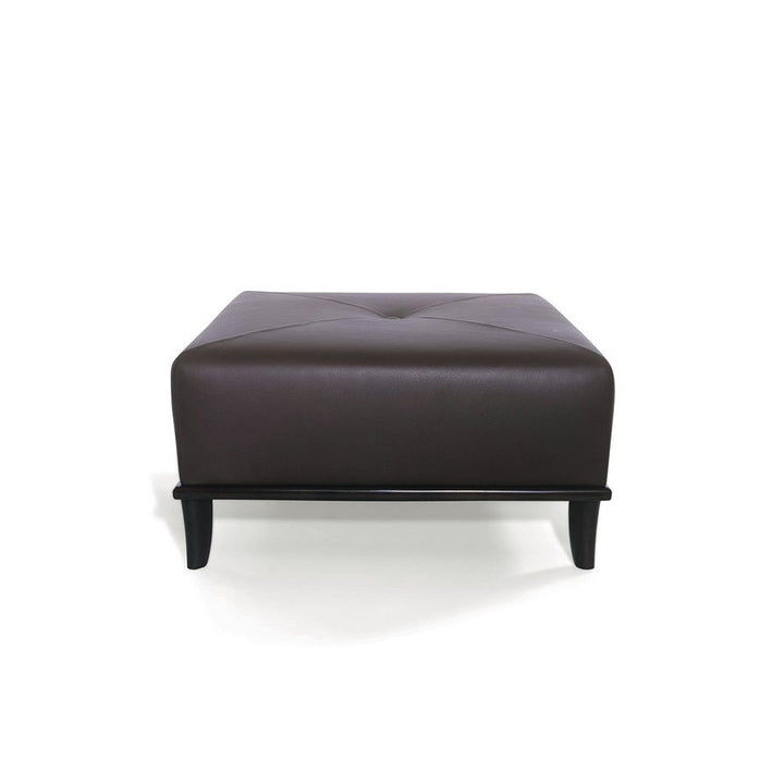 Ted Ottoman with Tight Upholstery