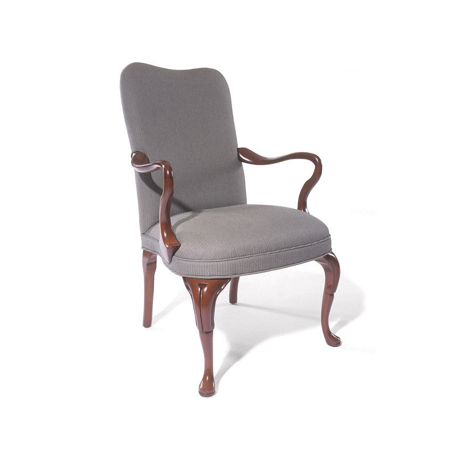 Traditional Fairfax Arm Chair with Plain Bow Back