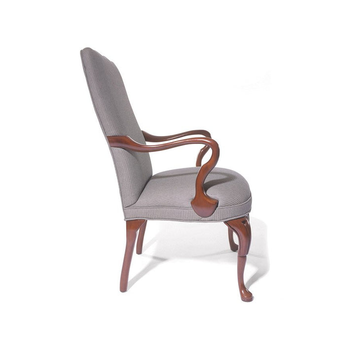 Traditional Fairfax Arm Chair with Plain Bow Back