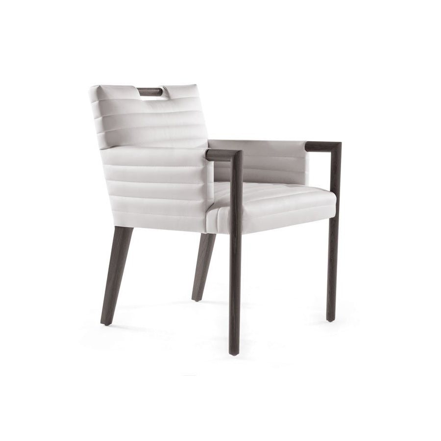 Gosha Arm Chair Quilted With Handle