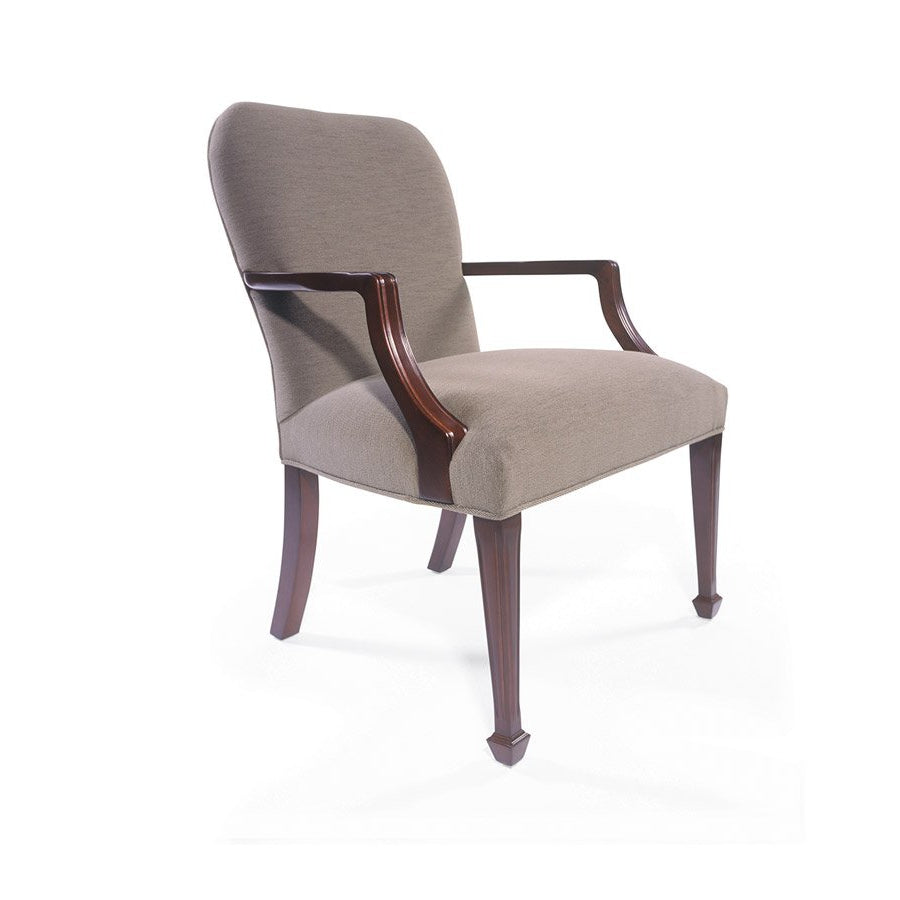 Oxford Arm Chair with Wood Arm